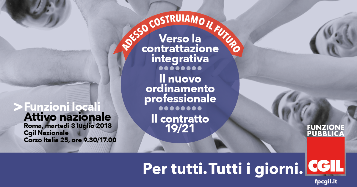 Fp Cgil Luglio A Roma Attivo Comparto Funzioni Locali FP Cgil Funzione Pubblica